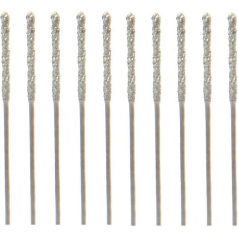 Set da 20 pezzi di punte elicoidali diamantate da 0,8 mm per piastrelle, pietra, vetro (1/4)