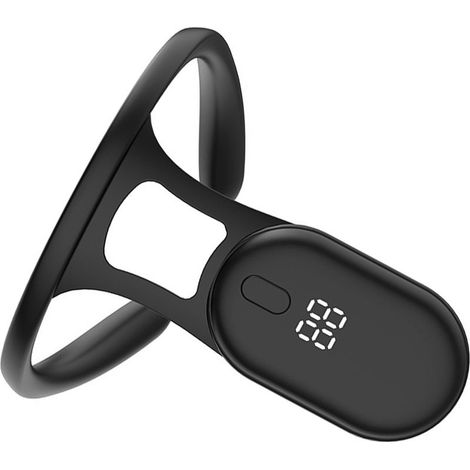 Correttore di postura intelligente con schermo LCD, anti-schiena arcuata, accurato monitoraggio, la sospensione dorsale, studente modello, nero (1/5)