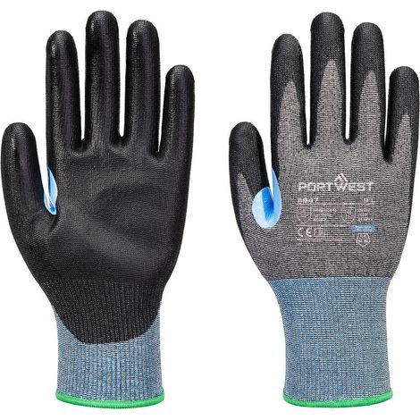 Guanto antitaglio Cs D15 Pu - Taglia XXXL - Grigio/nero - Portwest