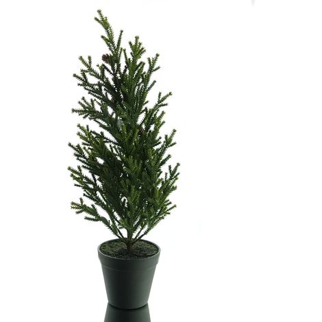Weihnachtsbaum Konifere Grün im Topf 49 cm - Kunststoff