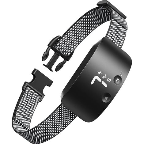 Collier anti-aboiement pour chiens – Collier de dressage rechargeable avec 7 niveaux de sensibilité et d'intensité réglables (bip et vibrations) – Pour chiens de petite, moyenne et grande taille