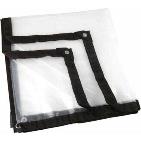 Bâche Transparente, Jardin Clair Bâche étanche Anti-Gel Film Anti-Pluie Film Isolant Auvent PE Couvercle en Plastique (2 2m)