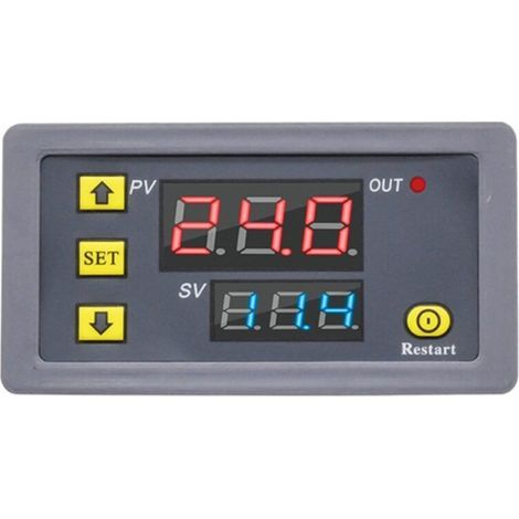 Relais Temporisé NuméRique Affichage LED Minuterie de Cycle Interrupteur Commande RéGlable AC110-220V (1/4)