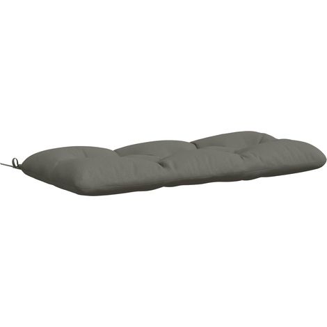 Coussin de banc VIANEN 100 % polyester Gris 130 x 50 x 12 cm - vidaXL
