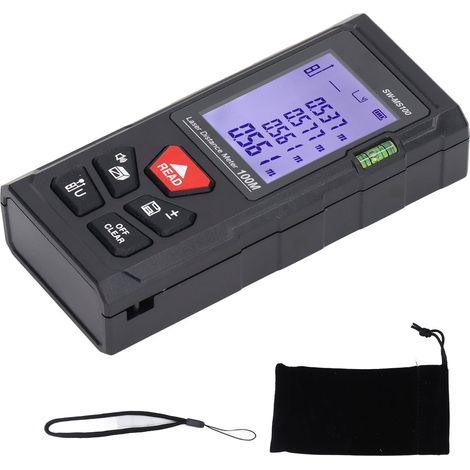 Télémètre laser haute précision 100m, grande capacité de stockage, mesure de distance portative (1/5)