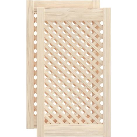 Maison Exclusive - Ante con Design a Reticolo 2 pz 39,5x69 cm in Legno di Pino