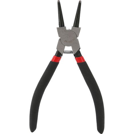 Pince à circlips internes en acier au carbone, poignée moulée par trempage de 18 cm avec revêtement en caoutchouc (1/5)