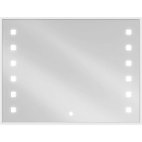 Mexen Ner espejo de baño iluminado 80 x 60 cm, LED 6000K, antivaho - 9809-080-060-611-00 (1/5)