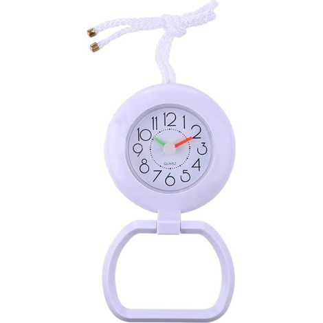 Horloge murale de salle de bain étanche avec porte-serviettes, 30 x 30 cm (1/5)