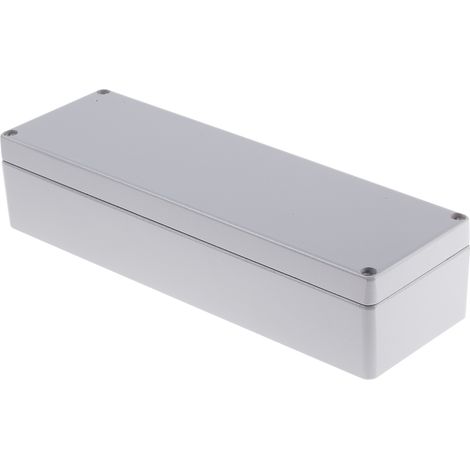 Boîtier RS PRO en Fonte d'aluminium, 250 x 80 x 57mm, Gris IP66 ( Prix pour 1 ) (1/2)