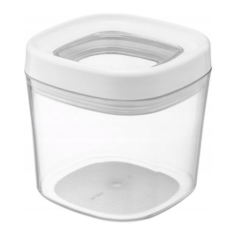 KADAX transparente Vorratsdose aus Kunststoff mit Deckel für Mehl, Müsli, Zucker und Nudeln (600 ml, (1/5)