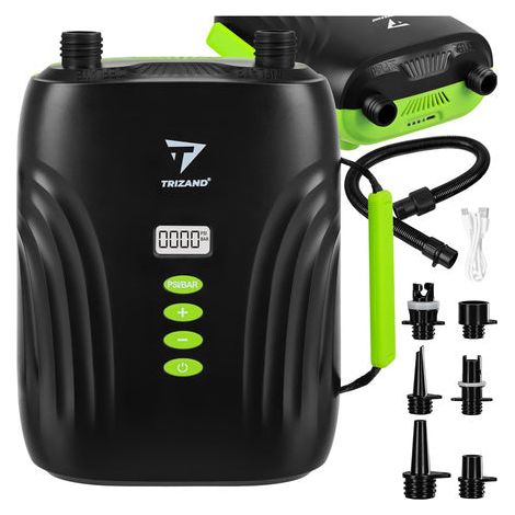 Pompe électrique rechargeable pour planches de SUP avec 6 embouts USB (1/5)