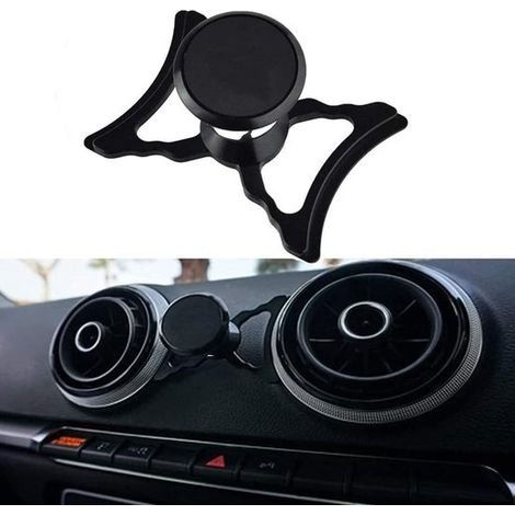 Soporte magnético para coche Audi A3 S3 8V con rejillas de ventilación，giratorio 360 grados，color negro. Compatible con smartphones，GPS y tablets