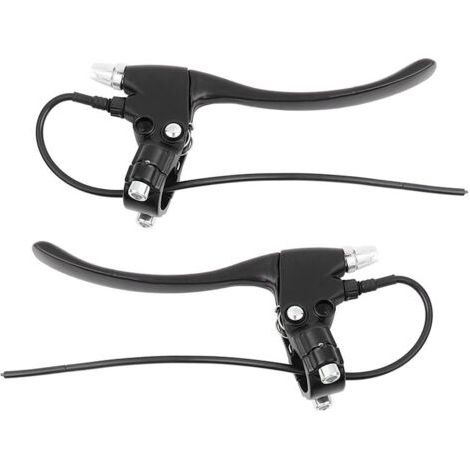 BUNTHAUS 1 paire de poignées de guidon pour levier de frein arrière de vélo électrique (noir) (1/5)
