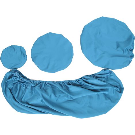 Housse de protection pour fauteuil dentaire lavable à haute élasticité, coussin, appui-tête, kit L, bleu clair