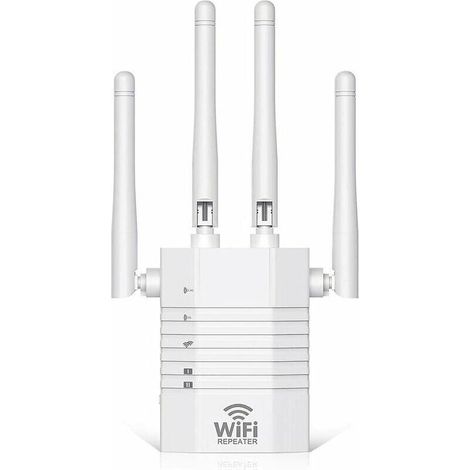 Amplificat WiFi Répét WiFi 1200Mbps Amplificat WiFi Puissant 5GHz/2.4GHz Repet WiFi avec 2 Port Ethernet , Couvre jusqu'à 180㎡ , Compatible avec Toutes Les Rout (1/5)