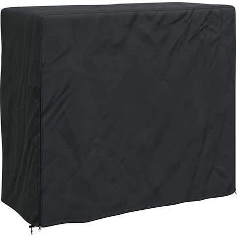 Funda para leñero Liso Negro 61 x 122 x 106 cm Tela Oxford 210D vidaXL