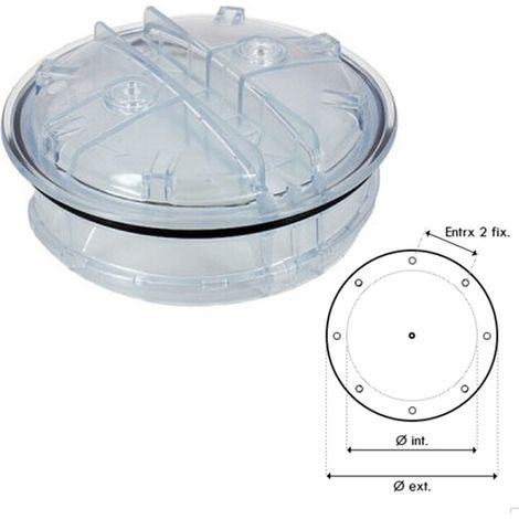 Couvercle jupiter 8" compatible jupiclair, triclair, proclair