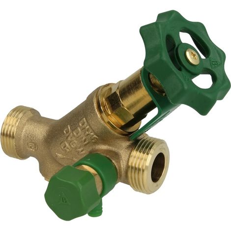 Robinet KFR 3/4'' FM DN 15 avec purge avec broche non montante
