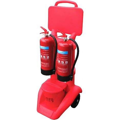 Chariot porte extincteurs - 2 extincteurs 6-12kg - Charge max. 30kg - 2 roues Ø 200mm - WEX01-CORE