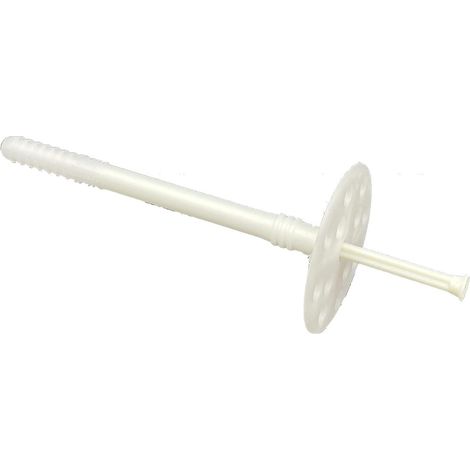 Chevilles avec Clou en Plastique pour Isolation – 180 mm – 250 pièces (1/5)