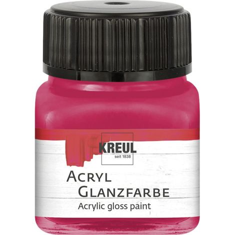 Kreul Acryl Glanzfarbe dunkelrot 20 ml Verzierfarbe