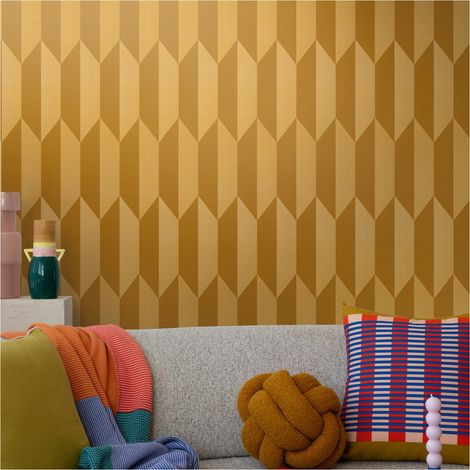 A.S. Creation Vliestapete 10.05 x 0.53 m Livingwalls 3D Tapete Gold 790866 Geometrisch CosmoLiving by Cosmopolitan (1/5)