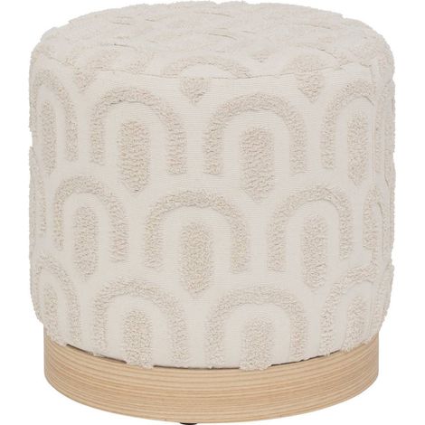 Pouf bianco copas d38x38cm - Atmosphera créateur d'intérieur (1/3)