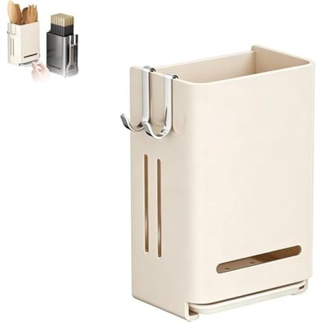étagère à ustensiles murale  égouttoir à compartiments divisés peu encombrant, support de rangement mural pour ustensiles de comptoir  pour maison, dortoir, appartement, chambre à coucher, salon (1/5)