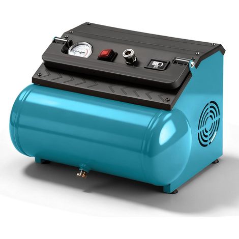 Cordless Air Compressor Compatible with 18V, 8L Portable Compressor 8 Bar Oil-Free with Battery Indicator, Brushless Motor and Fast Inflation (No Battery) (1/5)