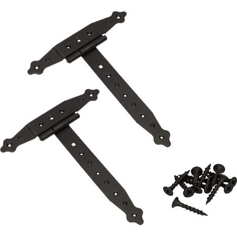 Lot de 2 pentes croisées 250 mm, ruban de magasin, plaque de construction, ferrure de porte, raccord en bois, charnière en T, revêtement par pulvérisation (1/5)