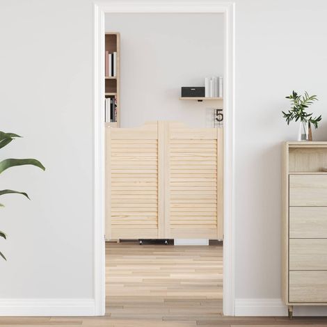 vidaXL Swing Doors Natural 80 x 40 cm Solid Pine Wood