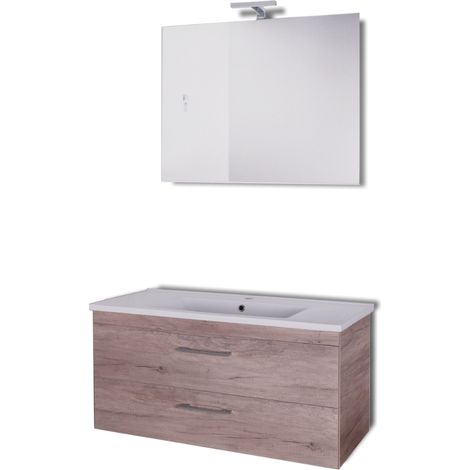 Mobile da bagno sospeso spring corda con lavabo specchio made in italy misure l65xp47xh50 cm - confezione 1 (1/4)