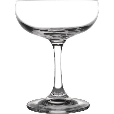 Soucoupes à Champagne en Cristal Clair 200 ml - Verres Élégants - Lavable au Lave Verres - Paquet de 6 (1/5)