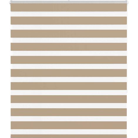 Doppelrollo Sandbraun 135x150 cm Stoffbreite 130,9 cm Polyester