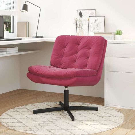 Swivel Relaxing Chair Wine Red 63 x 75 x 76 cm Velvet vidaXL