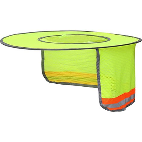 Ortviai Brim de Casque de Sécurité Anti-UV avec Rideau Ombrage – Gris, Taille Unique, Polyester (1/4)