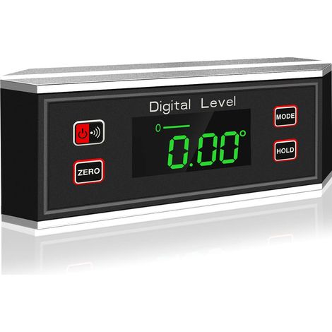 Digitaler Winkelmesser-Neigungsmesser mit magnetischer Basis – Präzisions-Wasserwaage für Automobil, Bauwesen, Bohrmaschinen, Mauerwerk