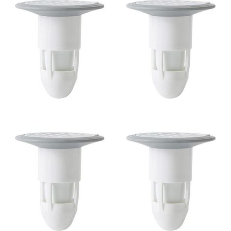 Lot de 4 déodorants anti-odeur pour nettoyage de sol de douche, hôtel, cuisine, salle de bain (blanc) (1/5)