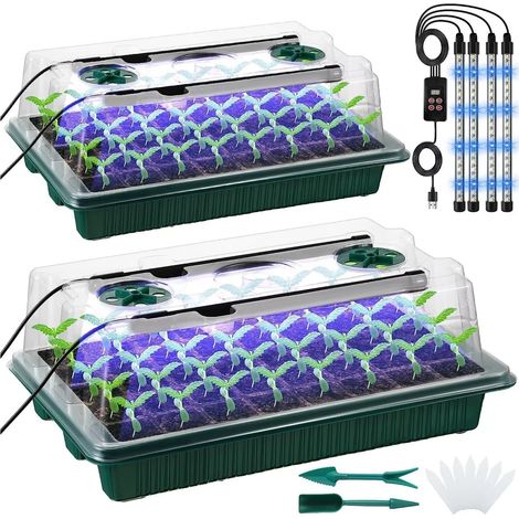 Lampe de croissance LED, lampe horticole à pince à spectre complet, lumière LED blanche pour plantes d'intérieur (1/5)
