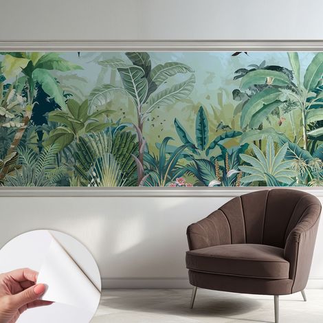 Tapete Selbstklebend - Fototapete mit Motiv - Wandtapete modern - Wandgestaltung Tropische Natur 250x104 cm (1/5)