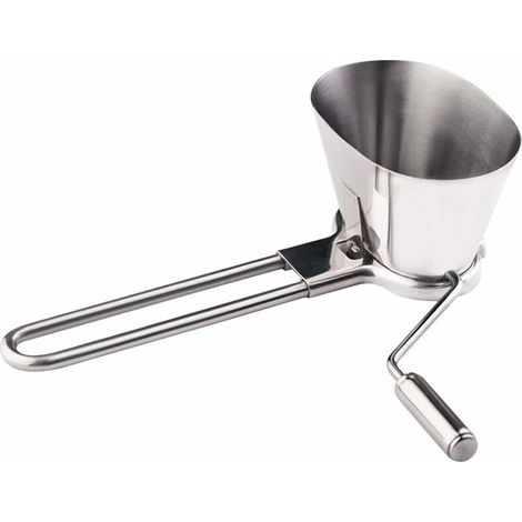 VURAHOME - Outil de cuisine manuel de râpe de hachoir de légumes de coupe de persil de moulin à menthe rotatoire d'acier inoxydable (1/5)