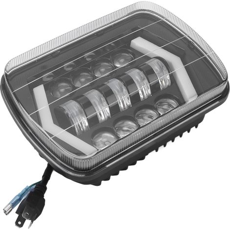 Projecteur LED 60W 5x7in Forme Flèche Carrée, Ampoule H4 Étanche IP67, Phare pour Camion Tout-Terrain 4x4 (1/5)