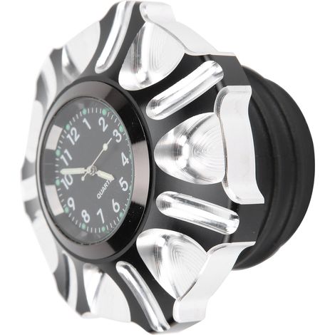 Bouchon de réservoir d'essence de moto avec horloge (argent) pour les modèles Land Rover Defender FXDP 2001-2004. (1/5)