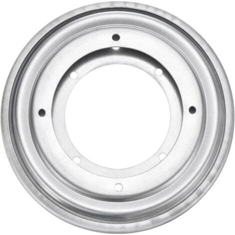 Plateau tournant de 13,8 cm (5,5 pouces), support pivotant, plateau tournant rond, pour bureau, argent. (1/5)
