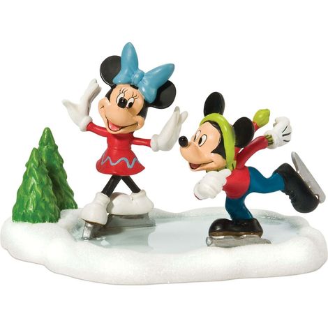 Pattinaggio su Ghiaccio Topolino e Minnie 625cm Dipartimento 56 Disney