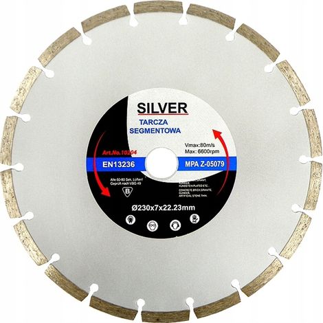 Cubi di cemento DIAMOND BLADE 230 SILVER SEGMENT