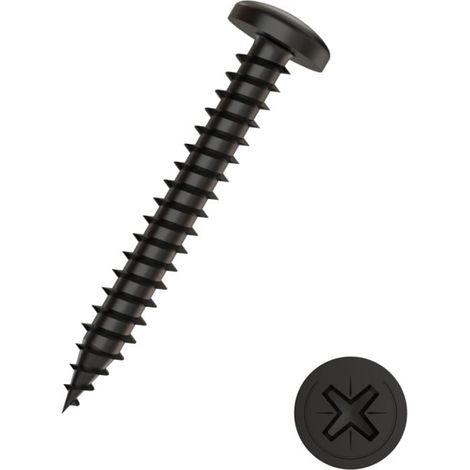 Connex Blechschrauben 3,5 x 16 mm PH 2 Linsenkopf - 40 Stück Blechschrauben (1/2)