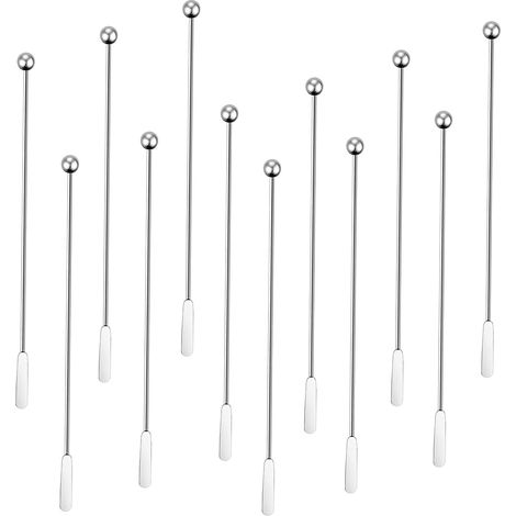 Cuillère À Cocktail - Cuillère À Café En Acier Inoxydable - Pour Bar Maison Bureau - 12 Pièces (1/5)