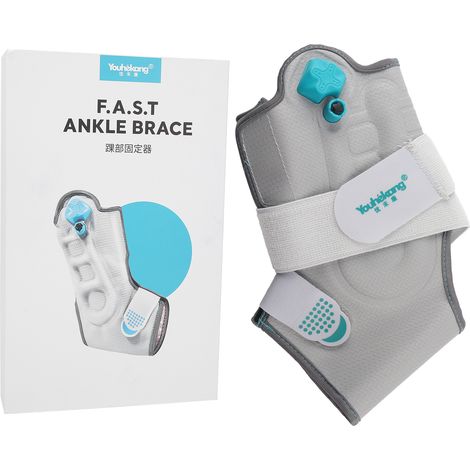 Attelle de cheville gonflable unisexe pour hommes et femmes - Support de récupération pour blessures à la cheville gauche Taille L/XL (1/5)